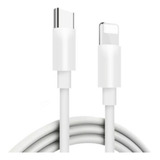 Cabo Carregador P/ iPhone 6 7 8 X Xr Xs 11 12 Pro Cor Branco