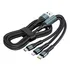 Cabo Carregador Rápido 100w 3 Em 1 Usb Tipo C 5a Micro 2m
