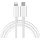 Cabo Carregador Turbo Usb c Para iPhone Cor Branco