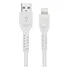Cabo Carregamento Rápido Dual Shock Usb-a / Lightning Até 12w 2m Certificado E Homologado Mfi Gshield Cor Branco