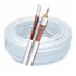 Cabo Coaxial Bipolar 4mm 80% Malha Para Câmeras Cftv 150 Mts