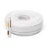 Cabo Coaxial Cftv Flexível 4mm Bipolar 2 Vias 80% Malha 100m