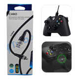 Cabo Controle 3m Compatível Xbox One S Fat Jogar Pc Note Usb