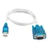 Cabo Conversor Usb X Serial Db9 Rs232 - Ad0018oem Cor Azul