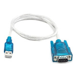 Cabo Conversor Usb X Serial Db9 Rs232 Ad0018oem Cor Azul