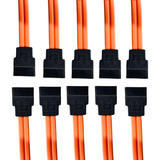Cabo Dados Sata 3 Kit 10 3 gbs 20cm Conector 90  Hd Ssd