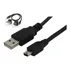 Cabo Dados Usb P/ Gps Garmim Nuvi 30 40 50 52 54 200 205 Cor Preto 1,5 Metros