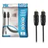 Cabo De Áudio Óptico Digital 2m Toslink Plug Gold 2 Metros  