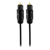 Cabo De Áudio Óptico Digital 5 Metros Toslink Pix Plug Gold