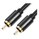 Cabo De Áudio Coaxial Rca Para Rca De Alta Qualidade Vention De 1 M