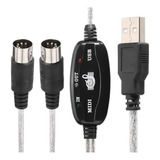 Cabo De Áudio Midi Usb 2,0 Metros