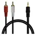 Cabo De Áudio P2 3.5mm X 2 Rca 1,5metros