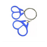 Cabo De Aço Serra Camping Arame Fio Wire Saw Corte Cor Azul
