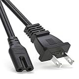 Cabo De Alimentação Ca De 4,5 M Para Ps5 Ps4 Ps3, Xbox One S/x, Samsung Tcl Roku Apple Toshiba Insignia Led Lcd Smart Tv, Cabo De Alimentação De 2 Pinos De Substituição Para Impressora Hp Canon