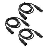 Cabo De Áudio Para Microfone De Palco  3 Unidades