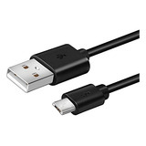 Cabo De Carregamento Micro Usb De 6 Pés De Comprimento Para Kindle Pap  Cor Preto