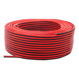 Cabo De Extensão De 2 Pinos 100m 22awg 12v 24v Vermelho E Pr