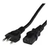 Cabo De Força Ac Pc Monitor Fonte Tripolar 1,00mm Plugue 10 Amperes 2 Metros