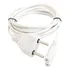 Cabo De Força Oitinho Ps2 Branco 2p 0,75mm 10 Amperes 1,5m Uso 110v Ou 220v