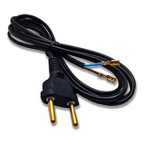 Cabo De Força Para Ferro De Passar Preto Com Terminal 1 85mt 110v 220v
