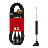 Cabo De Microfone Balanceado Xlr Macho Xlr Femea 10m Metros