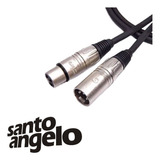 Cabo De Microfone Santo Angelo Balanceado Xlr + Xlr 5 Metros