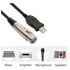Cabo De Microfone Usb X Xlr - 3 Pinos Macho X Femea