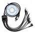 Cabo De Programação Usb 8 Em 1 Para Kenwood Axu4100 Walkie T
