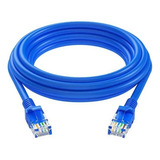 Cabo De Rede 3 Metros Lan Internet Crimpado Rj45 Cat5e Azul