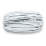Cabo De Rede Branco 100% Cobre Cat6 40m Crimpado Cftv Lan