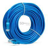 Cabo De Rede Cat5e 50 Metros 50m Rj45 Crimpado Internet Lan Cftv Boyu Cell