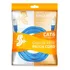 Cabo De Rede Rj45 5 Mts Cat6 Internet Lan Azul Blindado