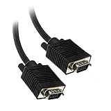 Cabo De Vídeo VGA PlusCable 1 8Metros PC MON1802   SVGA Com Filtro Anti Interferência