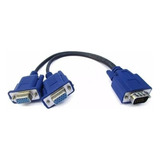 Cabo De Vídeo Vga Y Splitter Divisor 30cm Duplo Mbtech