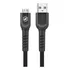 Cabo Dual Shock Micro Usb Turbo Rápido 2m Preto Gshield Para Android Samsung Motorola Xiaomi