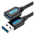 Cabo Extensor Extensão Usb 3.0 5gbps Reforçado Mouse Webcam Teclado 1,5m Metros Preto Vention