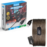 Cabo Extensor Usb 2 0 Amplificado Com Extensão 5 Mts Cor Preto