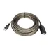 Cabo Extensor Usb 2 0 Para Webcam Full Hd Ativo Blindado Cor Cinza escuro