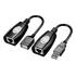 Cabo Extensor Usb Am Via Cabo De Rede Rj45 Cat5 Cat6