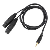 Cabo Fêmea Xlr Duplo De 3 5 Mm Para 22 Awg Ofc Com Qualidade