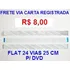 Cabo Flat 24vias X 25cm Passo De 0.5mm Kit C/ 5 Pçs