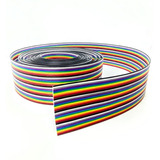 Cabo Flat Colorido 40 Vias 26awg - Lance 4mts 0,14mm