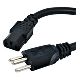 Cabo Força Pc Ac Fonte Tripolar 2 50mm Plug 20 Amperes 1 50m