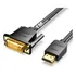 Cabo Hdmi/dvi-d 1 Metro Reforçado Plug Banhado Ouro Vention