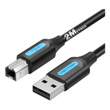Cabo Impressora Usb 2 0 Vention Tipo A Para Tipo B 2 Metros