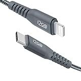 Cabo Iphone/lightning + Usb-c I2go Certificado Mfi 2m 3a Nylon Trançado Chumbo - I2go Pro