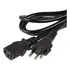 Cabo  kit 5 Uni  Força Tripolar Computador Cpu Monitor 10a 110v 220v