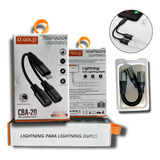 Cabo Lightning Duplo Adaptador