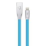 Cabo Lightning Para Sincronização/recarga - Flat Triangular Emborrachado - 1m - Azul - L810pb - Elg