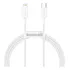 Cabo Lightning Usb-c Pd 20w 1m Turbo Baseus iPhone iPad Cor Branco